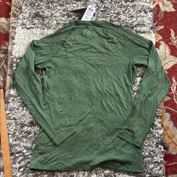 Smartwool everyday merino wool crew long sleeve top fern green women’s M NEW - Picture 7 of 9